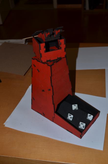Turbo Laser Dice Tower Sith Rot 